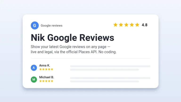 Nik Google Reviews